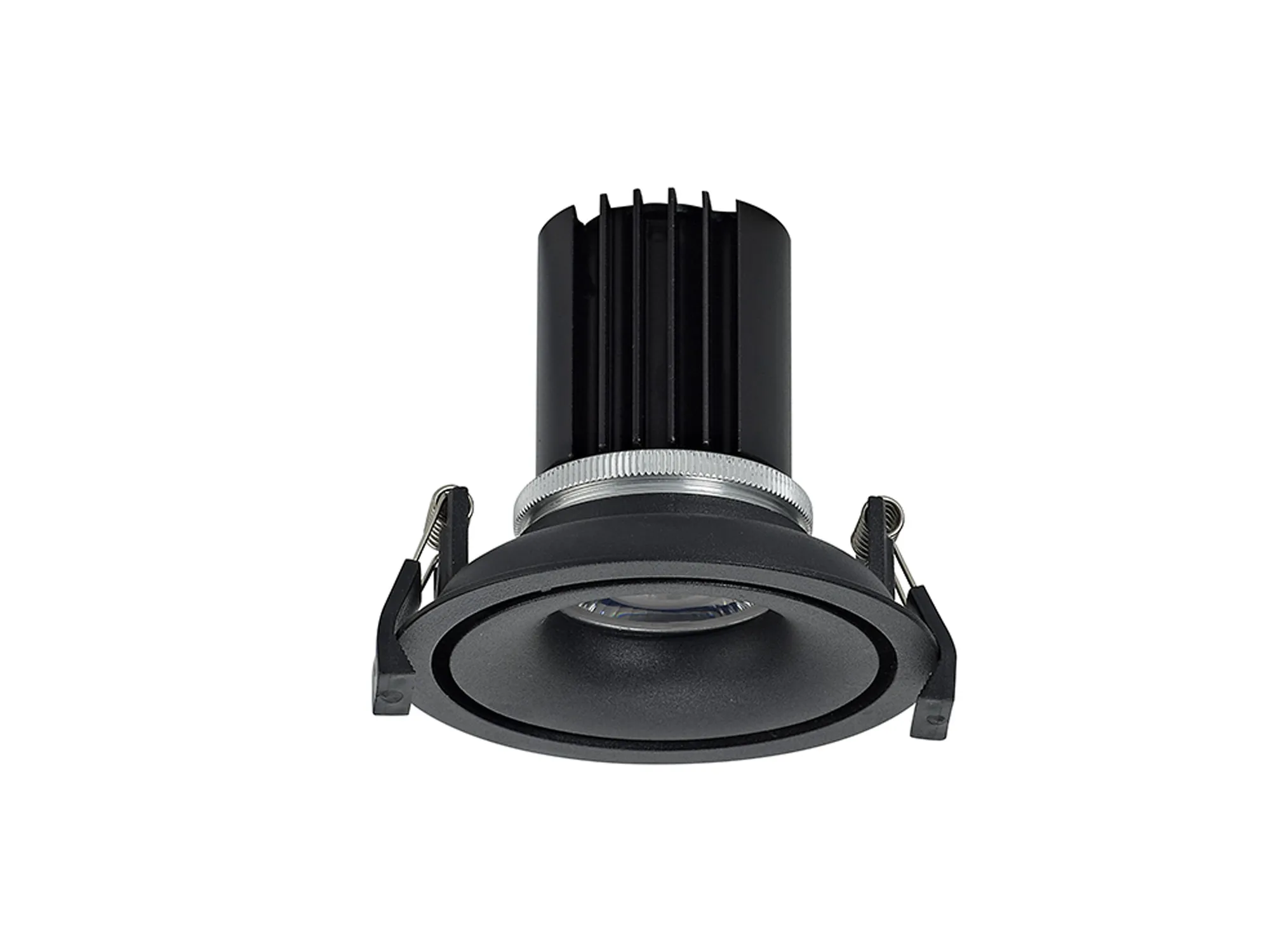 Bolor 12 Tridonic Powered 12W 3000K 1200lm 24° CRI>90 LED Engine Black/Black Fixed Recessed Spotlight, IP20 DM202139  Dlux Bolor 12
